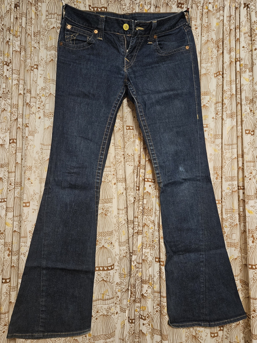 True Religion Dark Indigo Flare Jeans